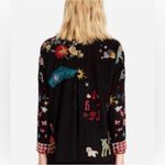 Johnny Was  BIYA MISHTI Folk Embroidered Black Tunic Photo 3