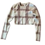 Full Tilt Womens Wide Plaid Crop Top Photo 4