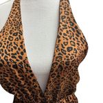 Missguided Sexy Leopard Print Halter Bare Back Maxi Dress Size 4-8 Photo 8