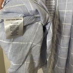 Jonathan Simkhai Blue plaid tank shift lace trim dress size Small Photo 4