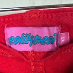 Edikted  Fire Engine Red Lace Up Flare Pants size XS Photo 1