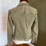 Liverpool  LA Classic Jean Jacket Arm Green Size S Photo 5