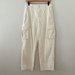 Madewell Garment-Dyed Low-Slung Straight Cargo Pants Cream Vintage Linen 26 Photo 3