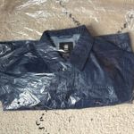 G-Star Raw NEW cropped utility jacket in luna blue coated cool indie women's med Photo 1