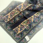 Vintage SPECIALTY HOUSE Pure Silk Scarf Blue Paisley Japan Neck Head Rectangle Photo 1