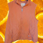 Avenue  Orange Quilted Full‎ Zip Vest Size 14/16 Photo 0
