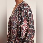 Anthropologie Maeve Veda Printed Embroidered Peasant Blouse Size XXS Petite Photo 1