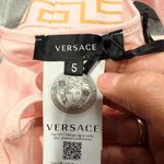 Versace  Grecca border scoop Pink and Gold Women's bralette size 5 Authentic Photo 7