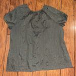 Laura Scott  Olive Textured Top blouse short sleeve shirt 24W 26W woman’s EUC Photo 1
