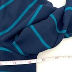 Nautica  Long Sleeve Striped Blue Blouse Button Up Lightweight Nautical Top Sz S Photo 6