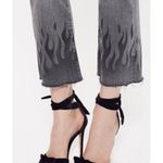 Mother the Insider Ankle Fray Jeans in Fan the Flames Gray Size 28 Photo 1