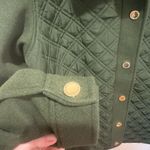 Isaac Mizrahi Women's Jacket S Estate Mixed Media Quilted Green Photo 4