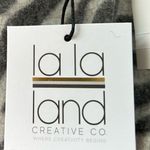 LA LA LAND CREATIVE CO Nordstrom Gray Zebra Print Hoodie Cropped Size Small NEW Photo 2