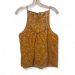 Anthropologie Maeve Martell Golden Yellow Mustard Lace Halter Top Shirt Blouse M Photo 1