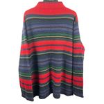 Ralph Lauren Lauren XL Lambswool Pullover Bayadere Striped Holiday Color Sweater Photo 3