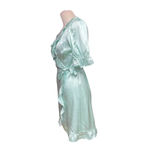 Hill House  The Nima‎ Silk Wrap Dress in Mint Size Small Photo 4