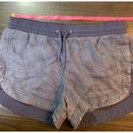 Athleta Linen Beachside Bali Shorts Women's 8Blue Faded Camo 3" 211109 Pull On Photo 8