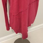 Sundance  Burnout Asymmetrical Raw Hem Long Sleeve Tee Photo 4