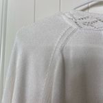 JM Collection EUC  women’s white knit drapey open‎ front cardigan sweater XL Photo 6