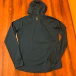 Under Armour  Hoodie women’s Med Teal Blue Activewear Fitted Heatgear Athleisure Photo 5