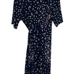 Motherhood Maternity Wrap Dress Womens XL Black Floral Mini Boho Cottagecore Size undefined Photo 3
