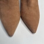 J.Crew Pointed Toe Suede Leather Classic Tan Ankle Boots Heels EUC S-221 Sz 8 Photo 6