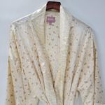 Show Me Your Mumu Robe OS Cream Tan Animal Print Silky Kimono Wrap Belted Photo 1