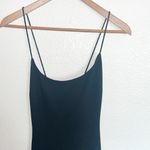 Maggy London  Petites Criss Cross Black Tank Dress With Tiered Fringe Details Photo 5