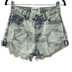One Teaspoon Distressed Denim Shorts(Size 24) Photo 1