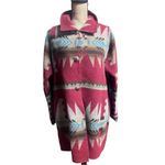Vintage North Style Aztec Southwestern Wool Blend Multicolored Jacket size Large Red Photo 1