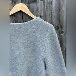 COMMENSE Crew Neck Bow Knit Top Gray Size M Photo 3