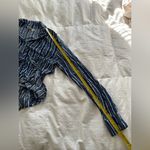 Roxy  Striped Blue & white Button-Up Shirt size 6 Photo 6