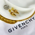 Givenchy Couture Gold & Crystal Dangle Earrings Photo 5