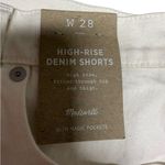 Madewell High-Rise Denim Shorts – White Photo 4
