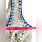 English Factory Women's Embroidered Midi Dress. Lined. Blue/White. Size Large. Photo 4