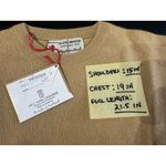 Vintage Woman Pringle of Scotland Yellow Gold Sweater Size 38 100% Cashmere Photo 4