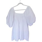 Nasty Gal NWT  Puff Sleeve Mini Dress White 2 Cottagecore Milkmaid Coquette Bride Photo 3