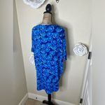 LuLaRoe NTM: Irma Tunic in Rare Unicorn Disney Blue Roses Print Size Medium Photo 12