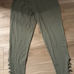 Serra  Leggings Green High-Waisted Pocket Elastic M Photo 0