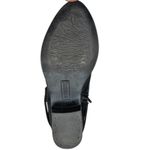 Harborsides Women's Memory Foam Black Strappy Almond Toe Bootie Office Career 6W Size 6 Photo 5