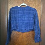 Anthropologie NWT  Maeve Cropped Tweed Blazer Size S Photo 3