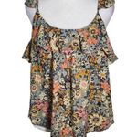Bishop and Young Gray Floral Blouse with Ruffle Sleeves NWT Size Small Anthro Top Photo 0