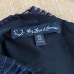 For Love & Lemons  - Lolo Lace Long Sleeve Crop Top & Mini Skirt Set in Black Photo 5