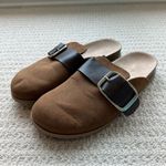Old Navy Faux Suede Chestnut Clog Shoes Size 8 Photo 1