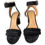 Madewell Rosalie Black Suede Heels size 9 Photo 0