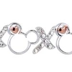 Disney Mickey Mouse XOXO Forever Yours 18” Fine Silver Plated Necklace NEW Photo 11