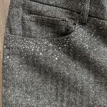 Zadig & Voltaire  Gray Pant Pistol Silver Rhinestone Wool Slim Boot 36 Photo 4