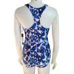 Nicole Miller women's size M aqua cheetah print one piece racerback swimsuit NWT Photo 3