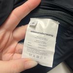 Alexander Wang NWT  Cross Front Cropped Shirt Black Size 6 Designer Luxury Photo 9