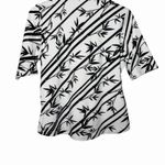 Tail Womens Golf Polo Top Size M Bamboo Stripe Black White Quarter Zip Stretch Size M Photo 7